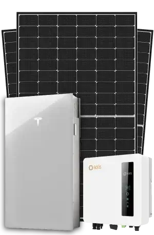 6.6 kW solar system with battery