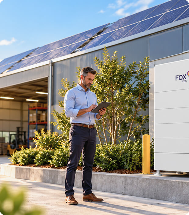 Commercial solar battery performance assessment