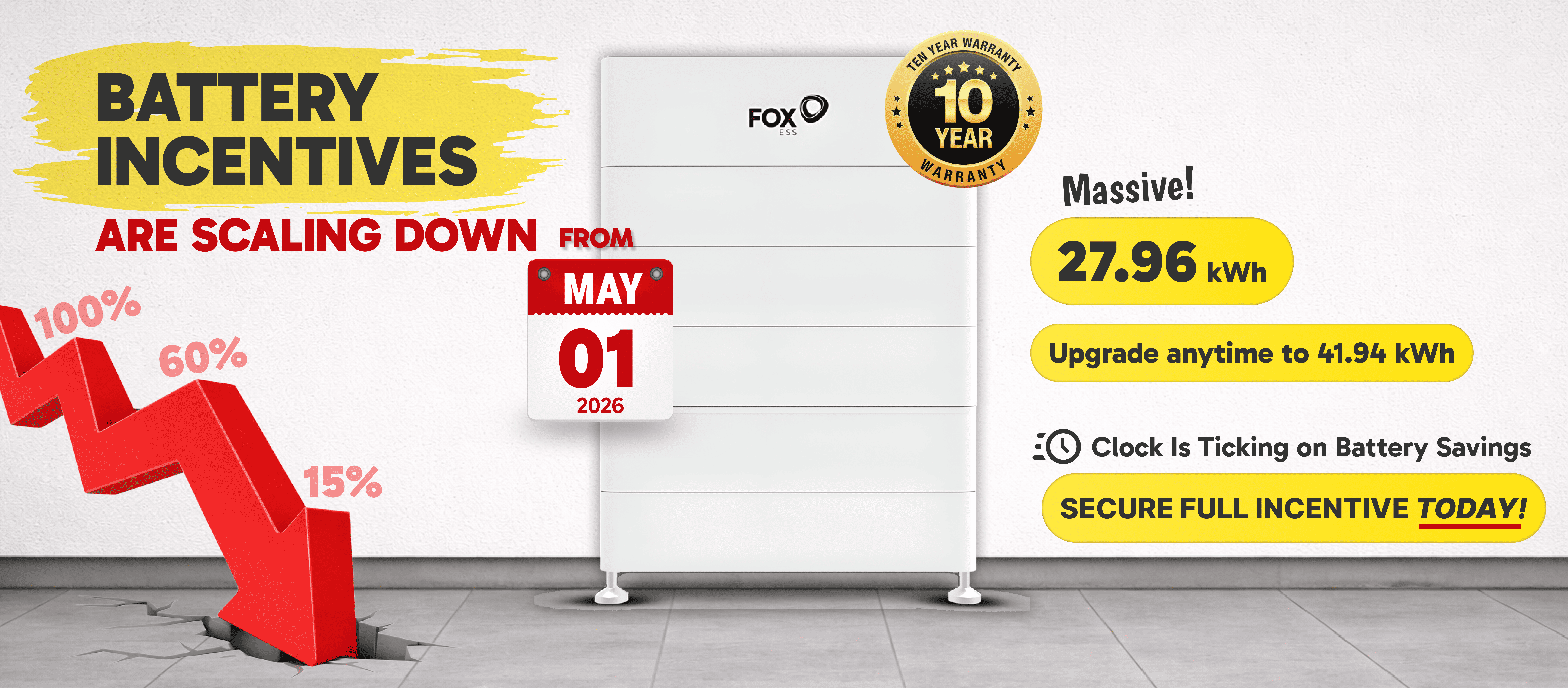 Rebate Reducing Soon banner